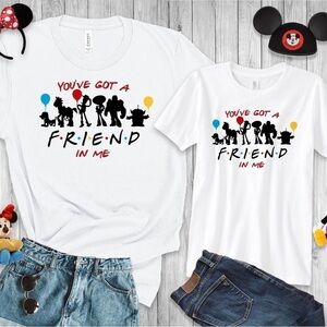 Disney Toy Story “you’ve got a friend in me” White Short Sleeve Tee Shirt